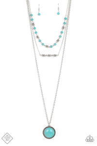 Paparazzi Sahara Symphony - Turquoise Necklace