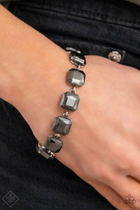 Mind-Blowing Bling - Silver Hematite Bracelet Paparazzi