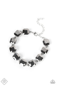 Mind-Blowing Bling - Silver Hematite Bracelet Paparazzi