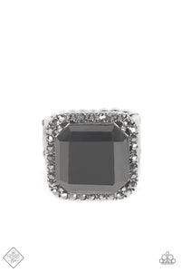 Slow Burn - Silver Hematite Ring Paparazzi