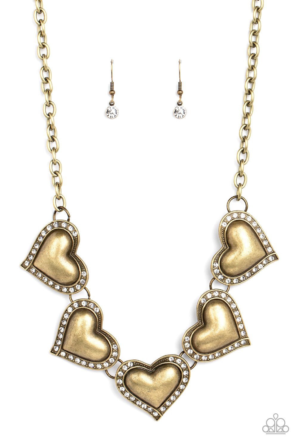 Paparazzi Kindred Hearts - Brass Necklace