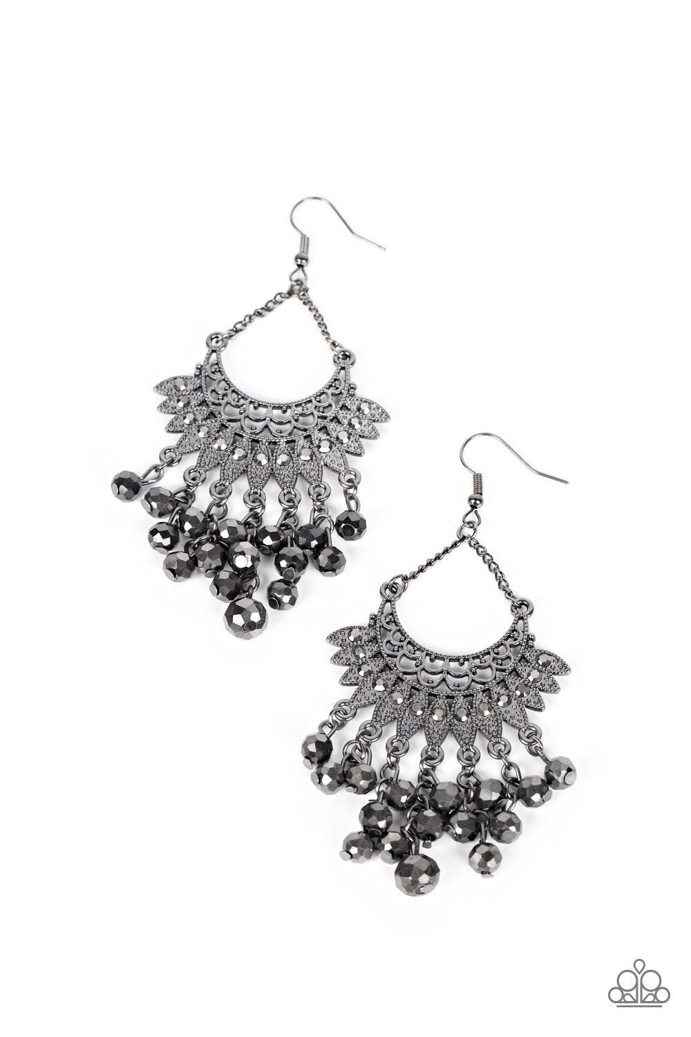 Paparazzi Chromatic Cascade - Black Earrings