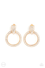 Load image into Gallery viewer, Paparazzi Sparkle at Your Service - Gold Earring
