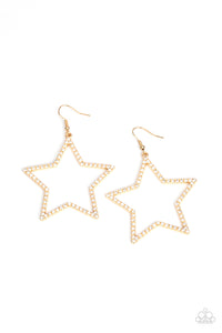 Paparazzi Supernova Sparkle - Gold Earring