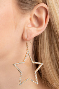 Paparazzi Supernova Sparkle - Gold Earring