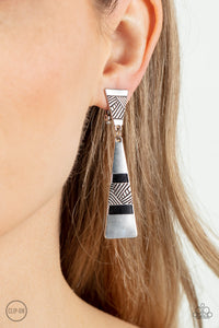 Safari Seeker - Black Clip On Earring