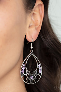 Paparazzi Meadow Marvel - Purple Earring