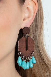 Paparazzi Western Retreat - Turquoise Earring