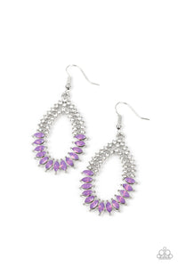 Paparazzi Lucid Luster - Purple Earring