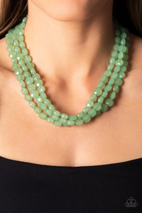 Paparazzi Boundless Bliss - Green Necklace