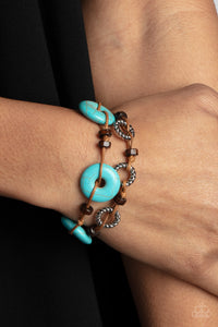 Paparazzi Quarry Quandary - Turquoise Bracelet