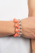 Load image into Gallery viewer, Paparazzi Beachside Brunch - Orange Bracelet
