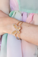 Load image into Gallery viewer, Paparazzi Butterfly Bella - Gold Bracelet
