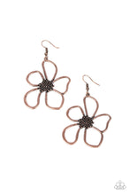 Load image into Gallery viewer, Paparazzi Wildflower Walkway - Copper Earring
