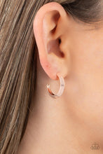 Load image into Gallery viewer, Paparazzi BEVEL Up - Rose Gold Earring
