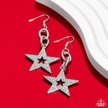 Load image into Gallery viewer, Paparazzi Cosmic Celebrity - Silver Earring
