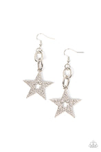 Load image into Gallery viewer, Paparazzi Cosmic Celebrity - Silver Earring
