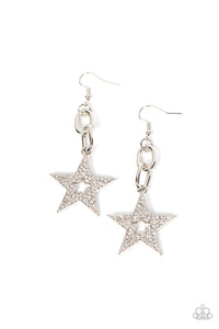 Paparazzi Cosmic Celebrity - Silver Earring