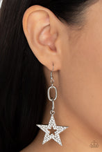 Load image into Gallery viewer, Paparazzi Cosmic Celebrity - Silver Earring
