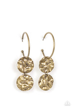 Load image into Gallery viewer, Paparazzi Sending Shock Waves - Brass Earring
