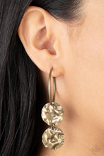 Load image into Gallery viewer, Paparazzi Sending Shock Waves - Brass Earring
