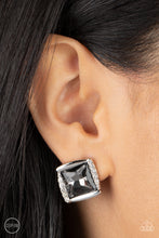 Load image into Gallery viewer, Paparazzi Sparkle Squared - Silver Earring
