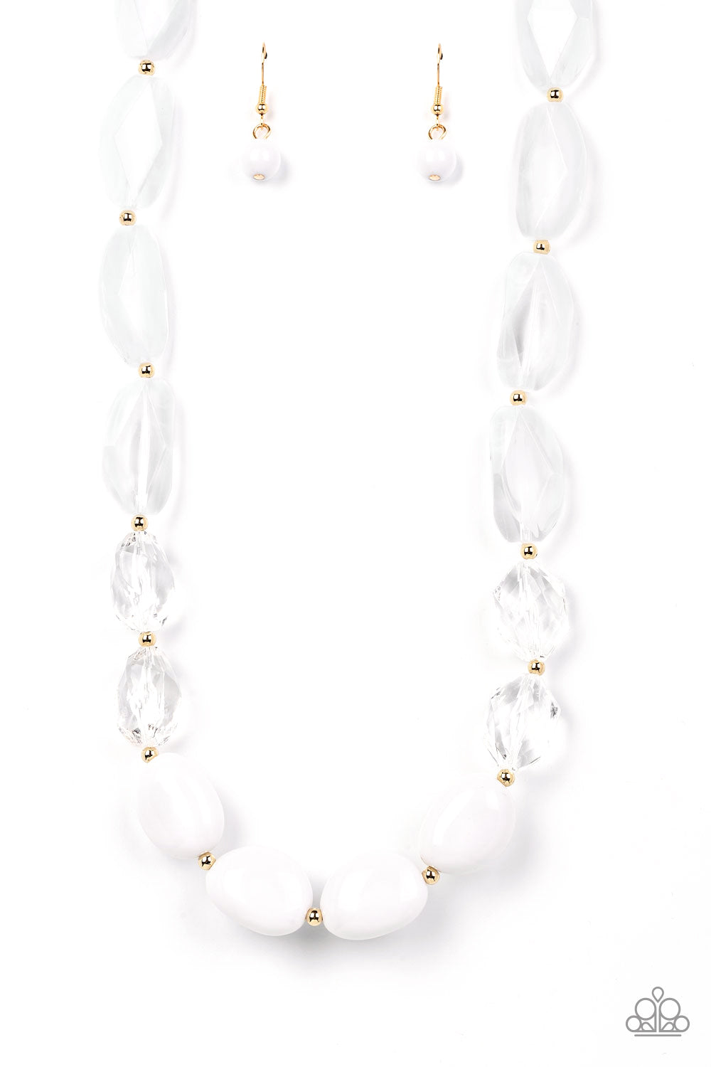Paparazzi Private Paradise - White Necklace