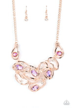 Load image into Gallery viewer, Paparazzi Warp Speed - Rose Gold Necklace
