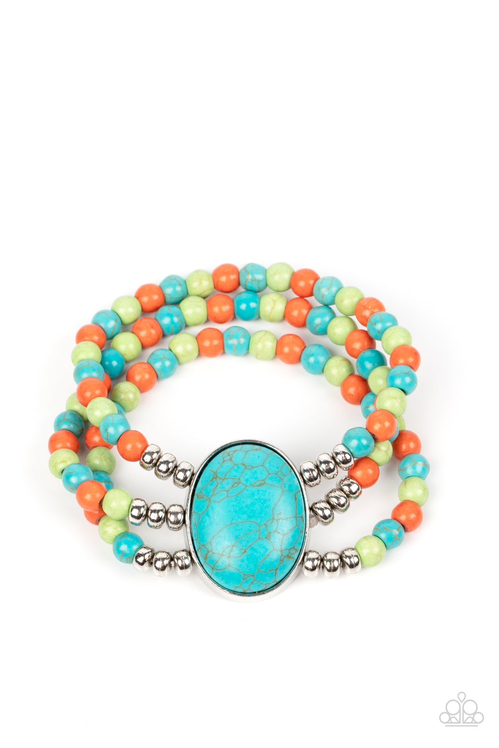 Paparazzi Stone Pools - Multi Stone Bracelet