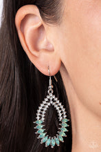 Load image into Gallery viewer, Paparazzi Lucid Luster - Green Earring
