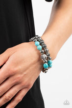 Load image into Gallery viewer, Paparazzi Sagebrush Saga -Turquoise Bracelet
