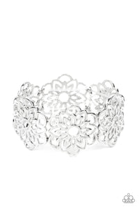 Paparazzi Baroque Bouquet - Silver Bracelet