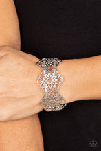 Load image into Gallery viewer, Paparazzi Baroque Bouquet - Silver Bracelet
