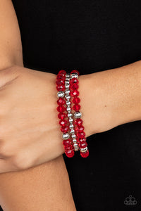 Paparazzi Prismatic Perceptions - Red Bracelet