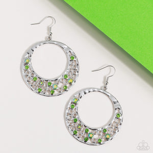 Paparazzi Enchanted Effervescence - Green Earring