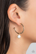 Load image into Gallery viewer, Paparazzi GLAM Overboard - Gold Earring
