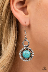 Paparazzi Mojave Mogul - Turquoise Earring