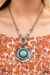 Paparazzi Badlands Treasure Hunt - Turquoise Necklace