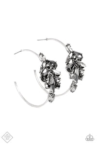 Paparazzi Arctic Attitude - Silver Earring