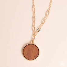 Load image into Gallery viewer, Paparazzi WOODnt Dream of It - Gold Nekclace
