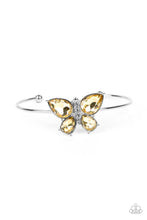 Load image into Gallery viewer, Paparazzi Butterfly Beatitude - Yellow Bracelet
