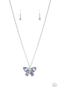 Paparazzi Free-Flying Flutter - Butterfly Necklace