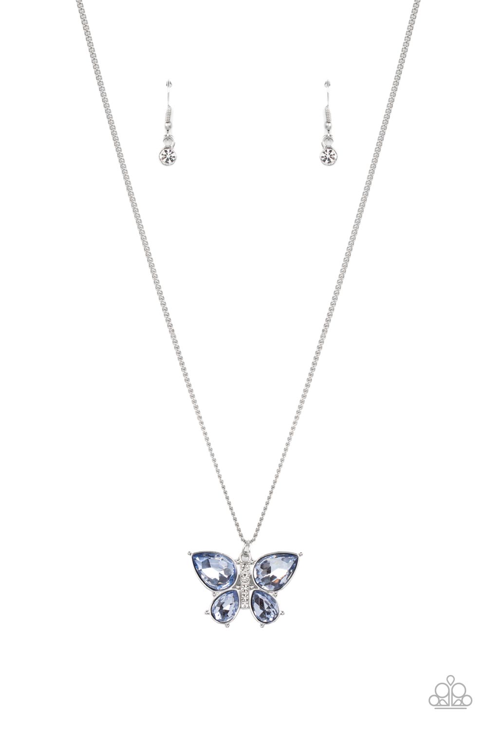 Paparazzi Free-Flying Flutter - Butterfly Necklace