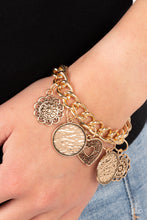 Load image into Gallery viewer, Paparazzi Complete CHARM-ony - Gold Bracelet
