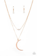 Load image into Gallery viewer, Paparazzi Modern Moonbeam - Rose Gold Necklace

