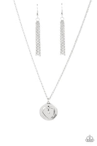 Paparazzi Heart Full of Faith - Silver Necklace