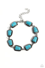 Load image into Gallery viewer, Paparazzi Chasing Canyons - Turquoise Bracelet
