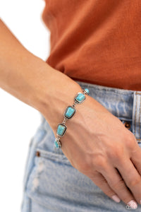 Paparazzi Chasing Canyons - Turquoise Bracelet