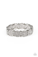 Load image into Gallery viewer, Paparazzi Palace Intrigue - White Rhinestone Bracelet
