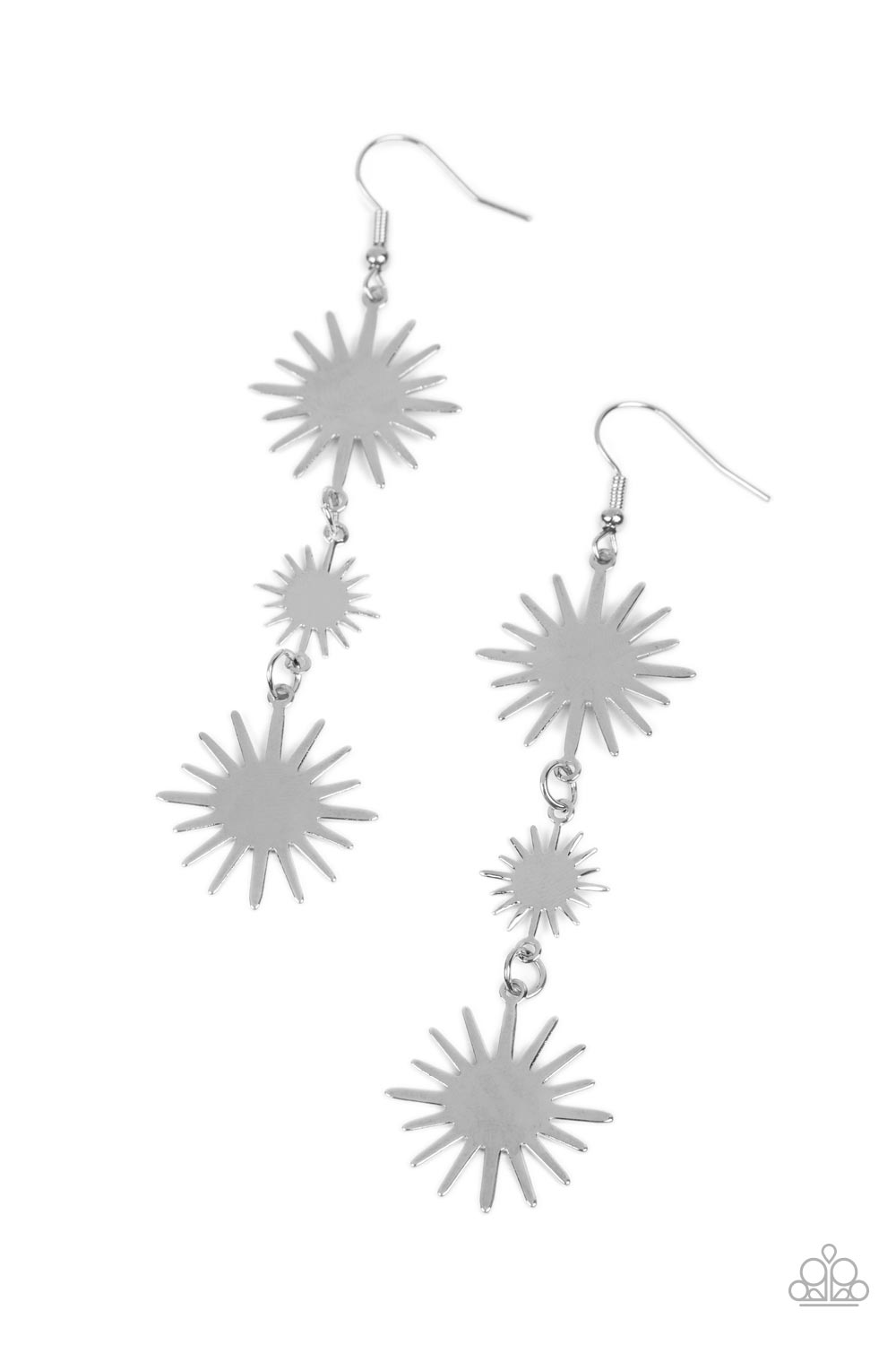 Paparazzi Solar Soul - Silver Earring